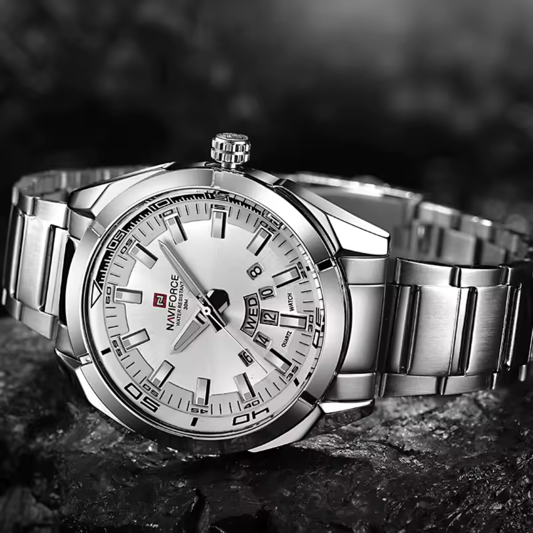 SilverTrack DayDate Watch