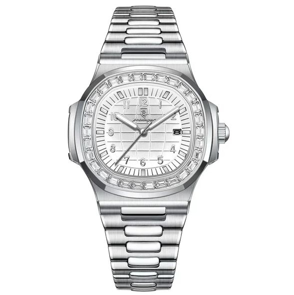 Crystal Luxe Steel Watch