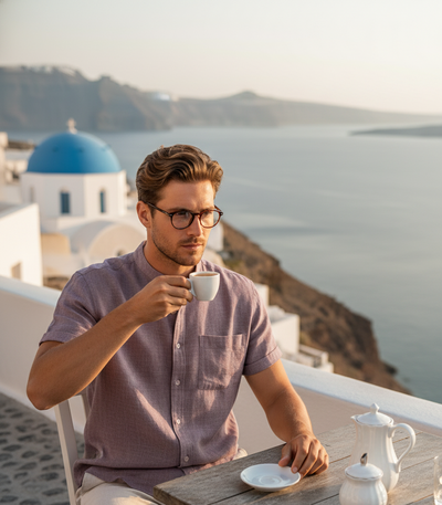 Mandarin Breeze Shirt – Purple