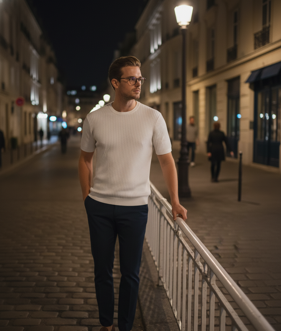 Ribbed Essential Tee