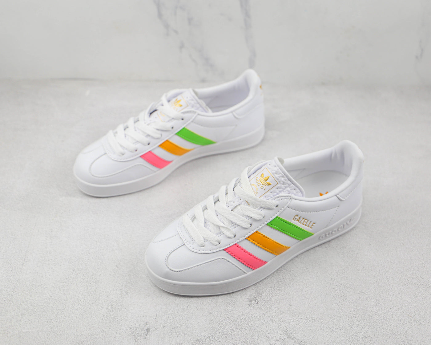 GC Gazelle Sneaker – White/Multicolor