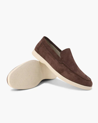 Suede Comfort Loafers – Chocolate