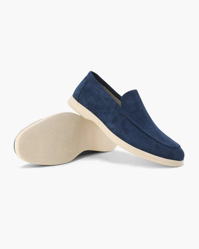 Suede Comfort Loafers – Marine Blue