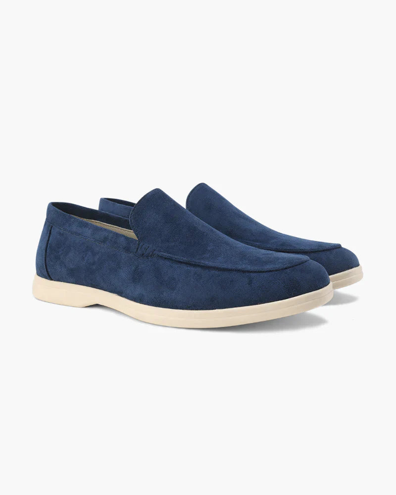 Suede Comfort Loafers – Marine Blue