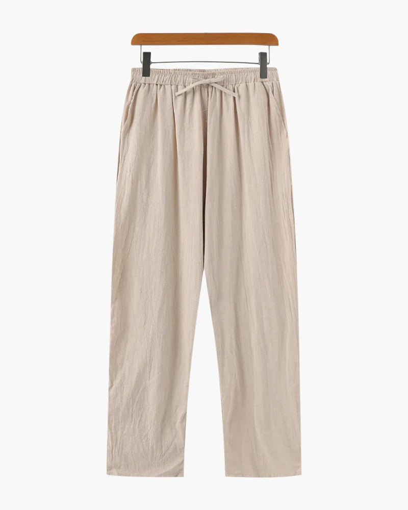 Linen Ease Pants – Beige
