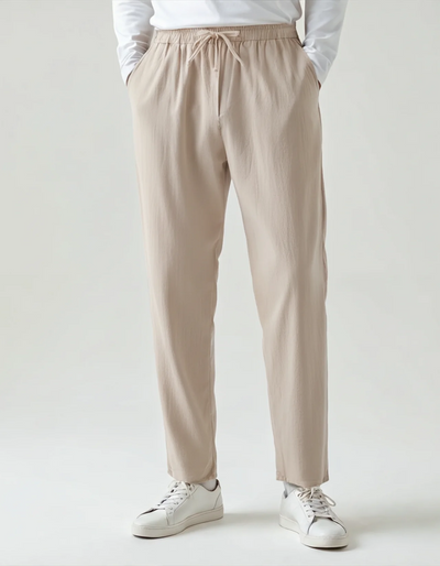 Linen Ease Pants – Beige