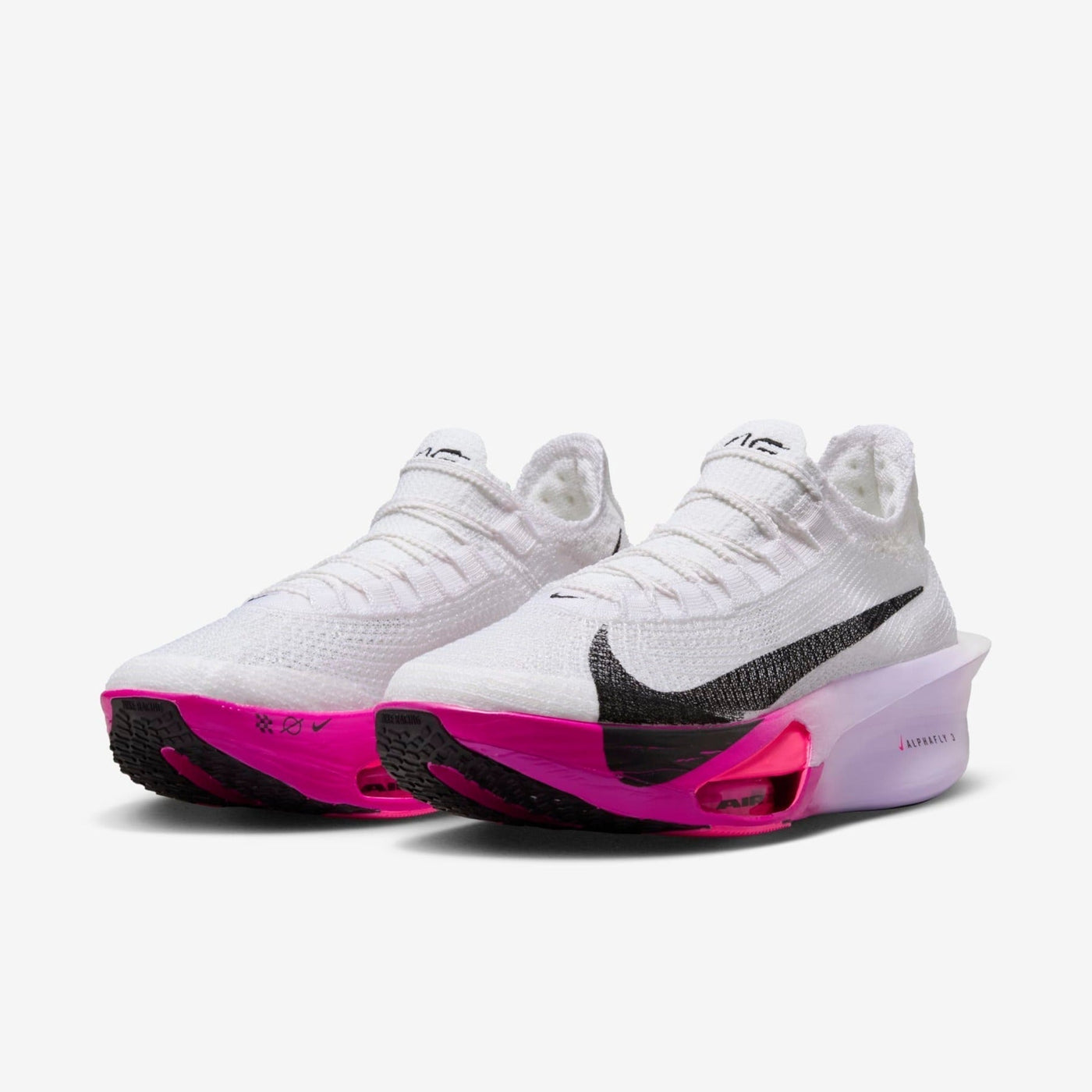 NK Air Zoom Alphafly 3 – White/Hyper Pink