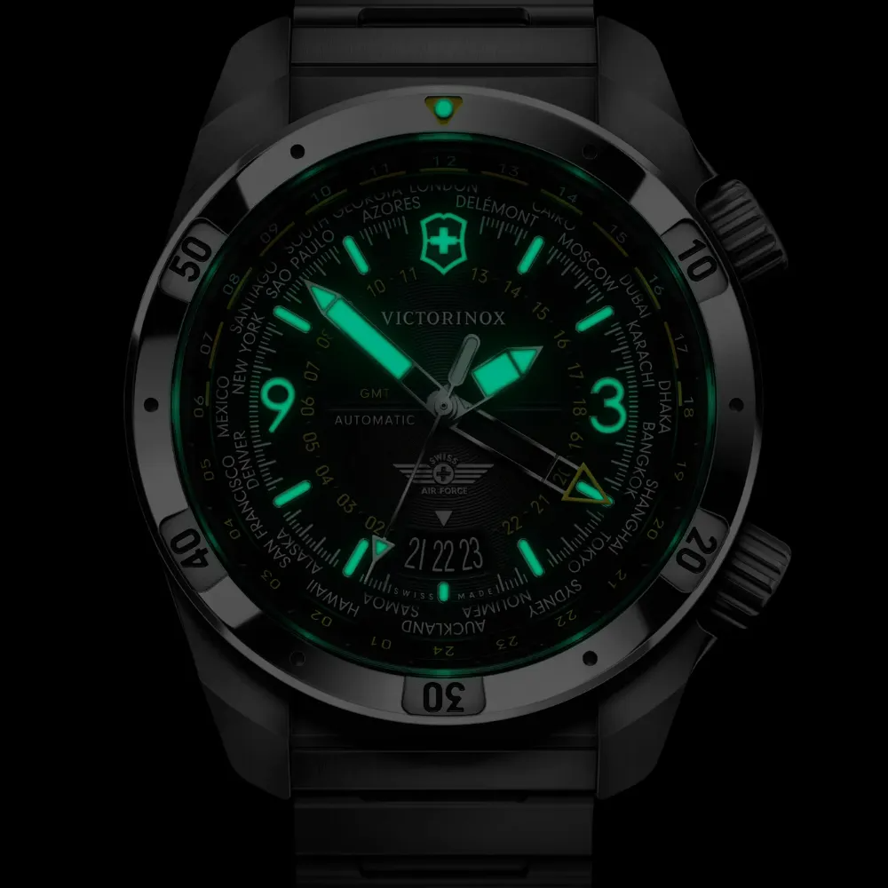 AeroMaster GMT Tactical Watch – Steel Edition