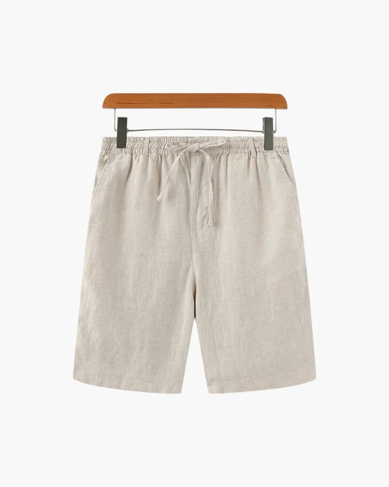 Linen Ease Shorts – Beige