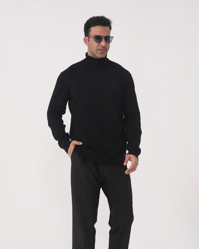 Urban Knit Turtleneck – Black