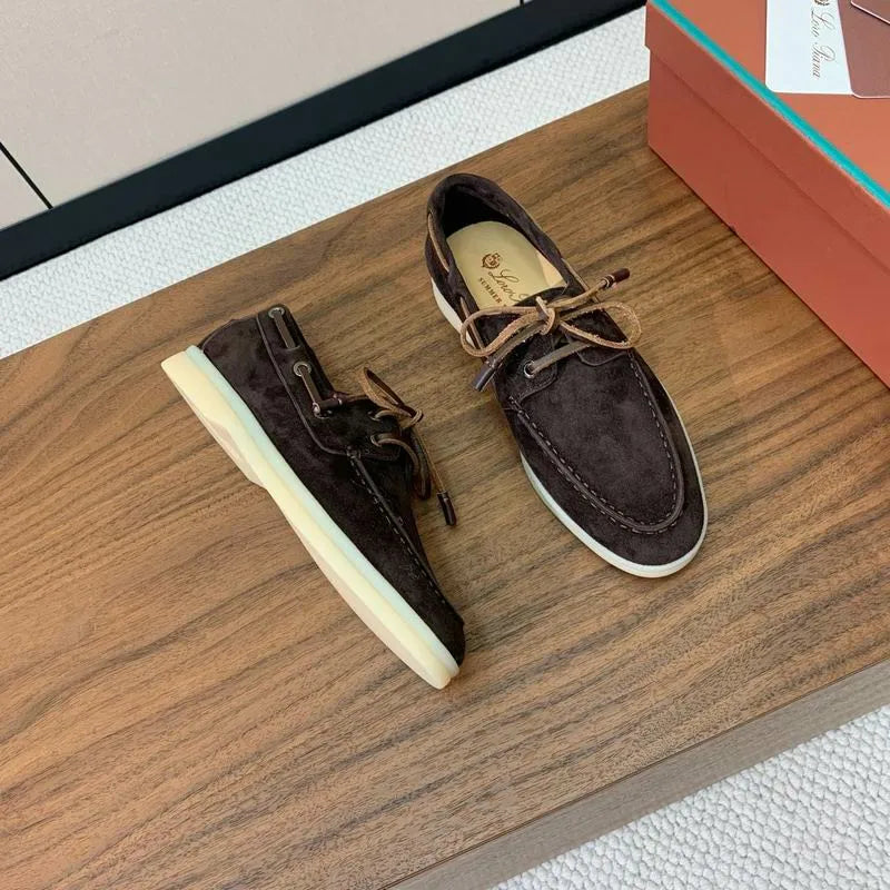 LRP Summer Walk Boat Shoes – Dark Brown Suede