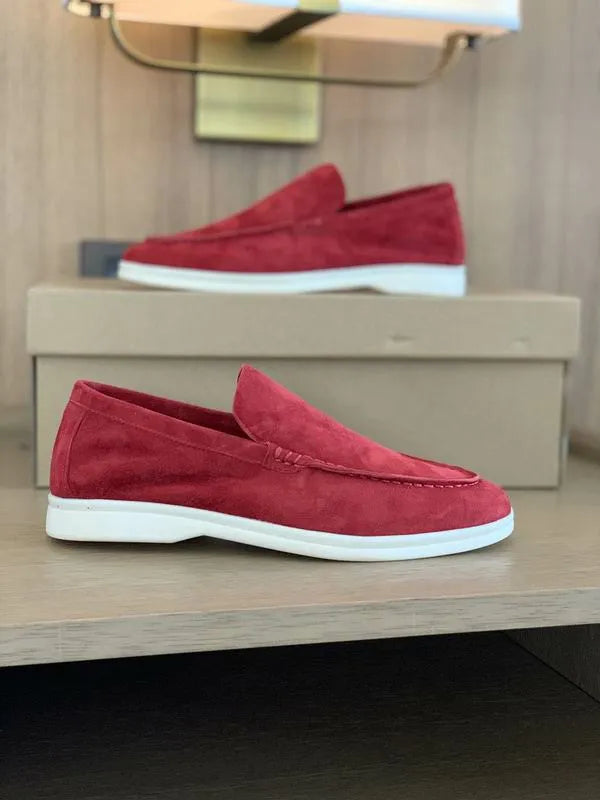 LRP Summer Walk Loafers – Suede Ruby Red