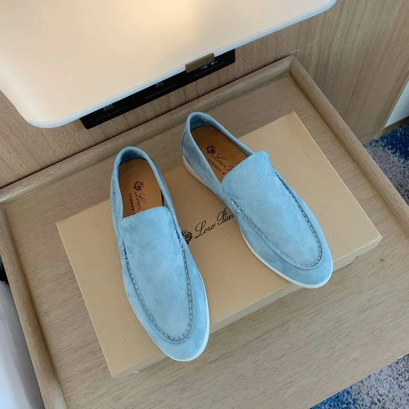 LRP Summer Walk Loafers – Sky Blue Suede