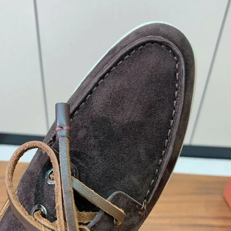 LRP Summer Walk Boat Shoes – Dark Brown Suede