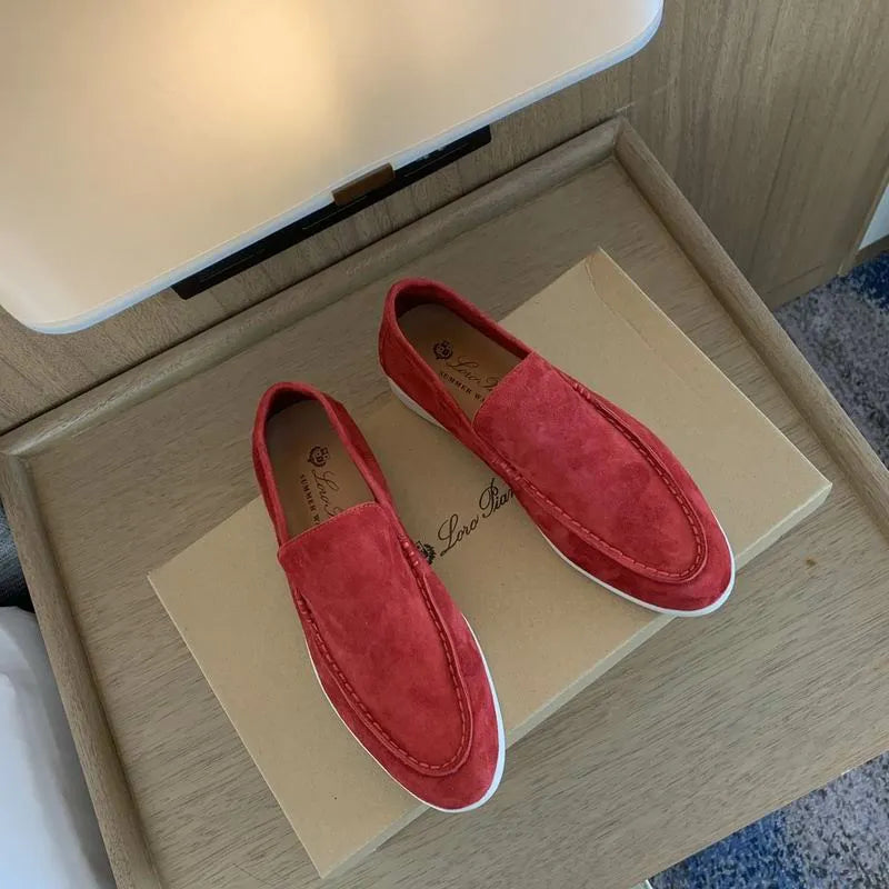 LRP Summer Walk Loafers – Suede Ruby Red