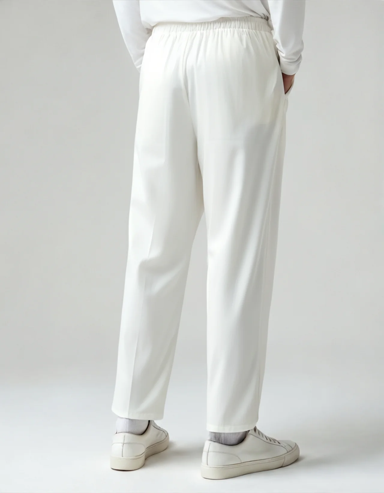 Linen Ease Pants – White