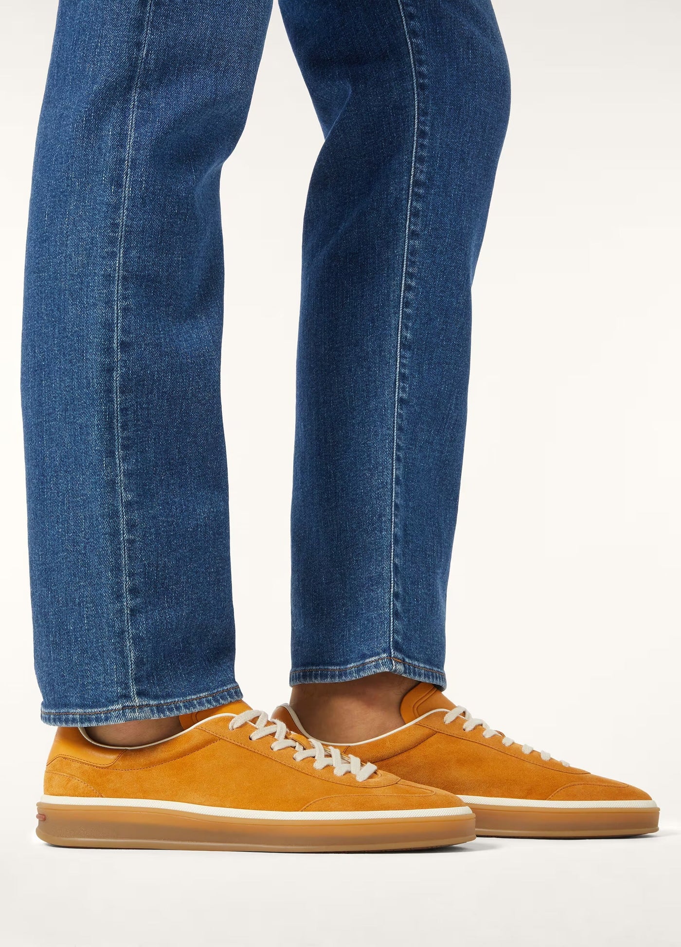 LP Walk Sneaker Suede Calf Split – Orange