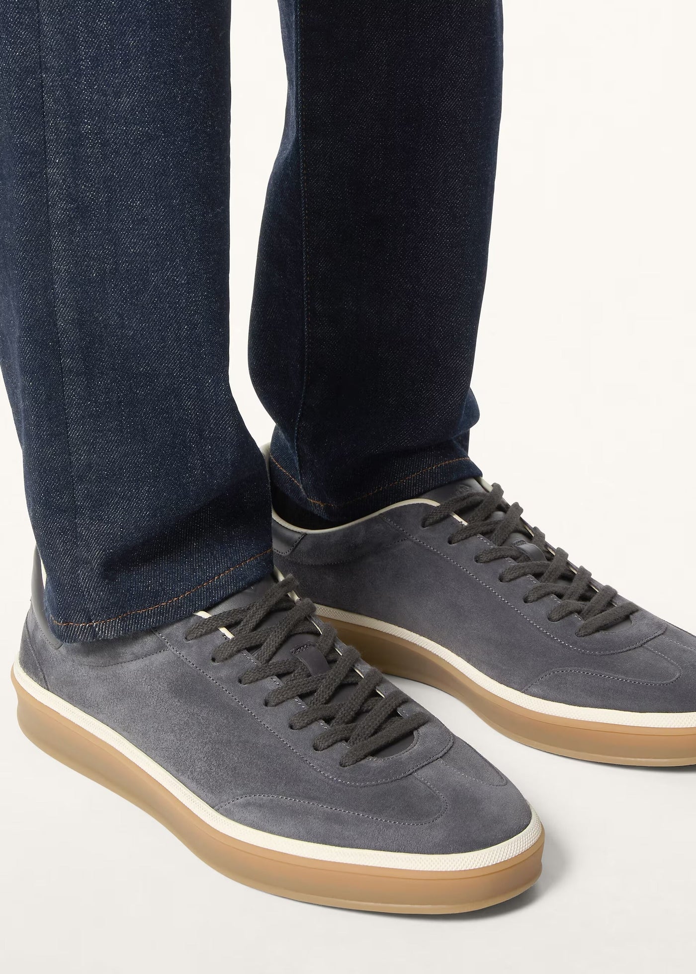 LP Walk Sneaker Suede Calf Split – Obsidian Grey