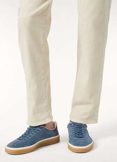 LP Walk Sneaker Suede Calf Split – Black Figs