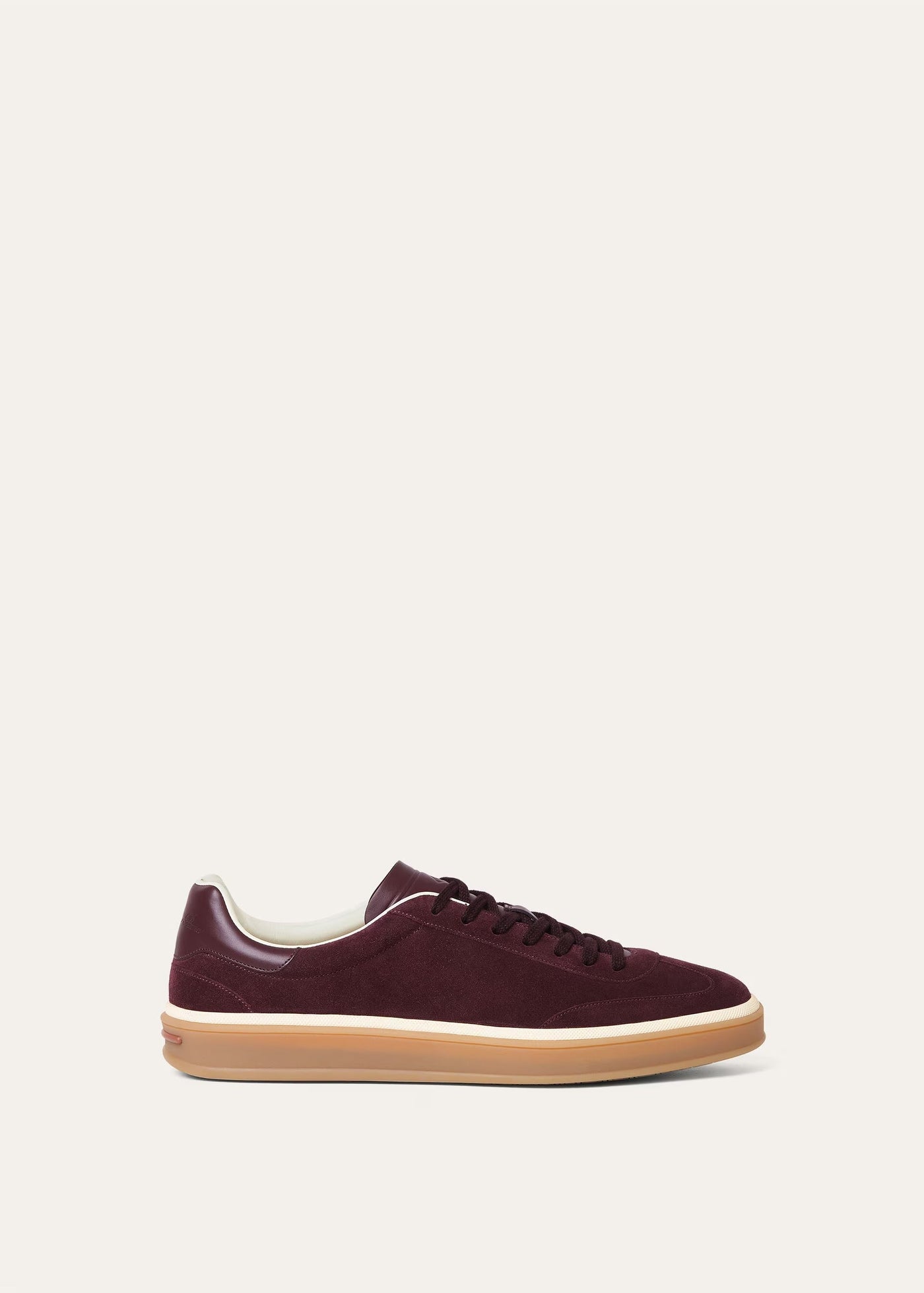 LP Walk Sneaker Suede Calf Split – Very Dark Maroon