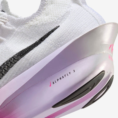 NK Air Zoom Alphafly 3 – White/Hyper Pink