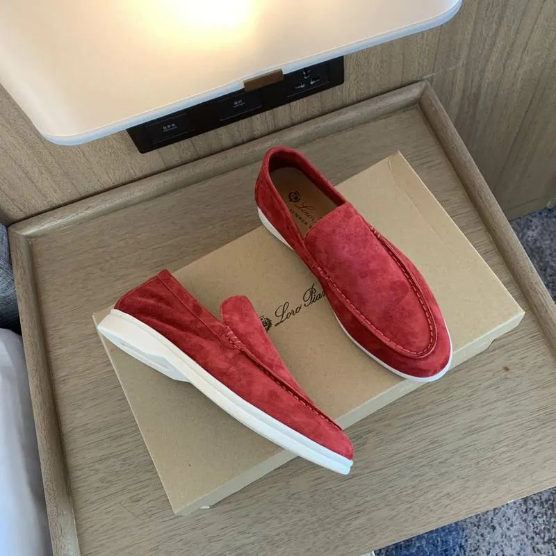 LRP Summer Walk Loafers – Suede Ruby Red