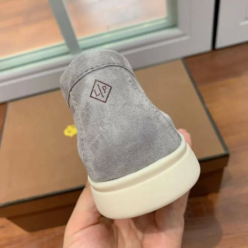 LRP Summer Walk Loafers – Grey Suede (Metal Detail)