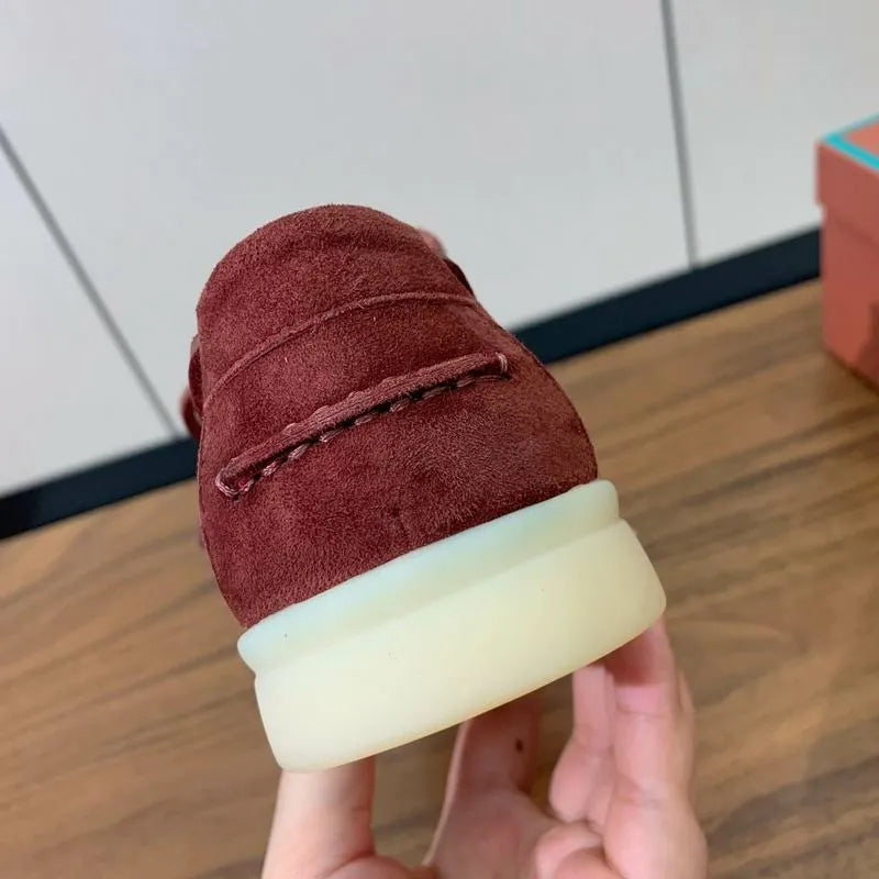 LRP Summer Walk Boat Shoes – Burgundy Suede