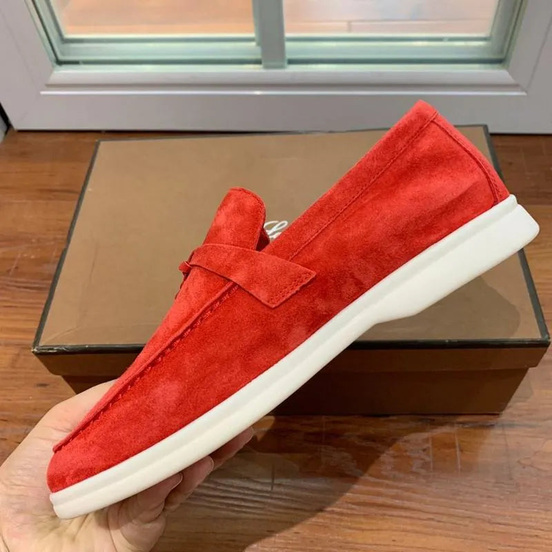LRP Summer Walk Loafers – Suede Red