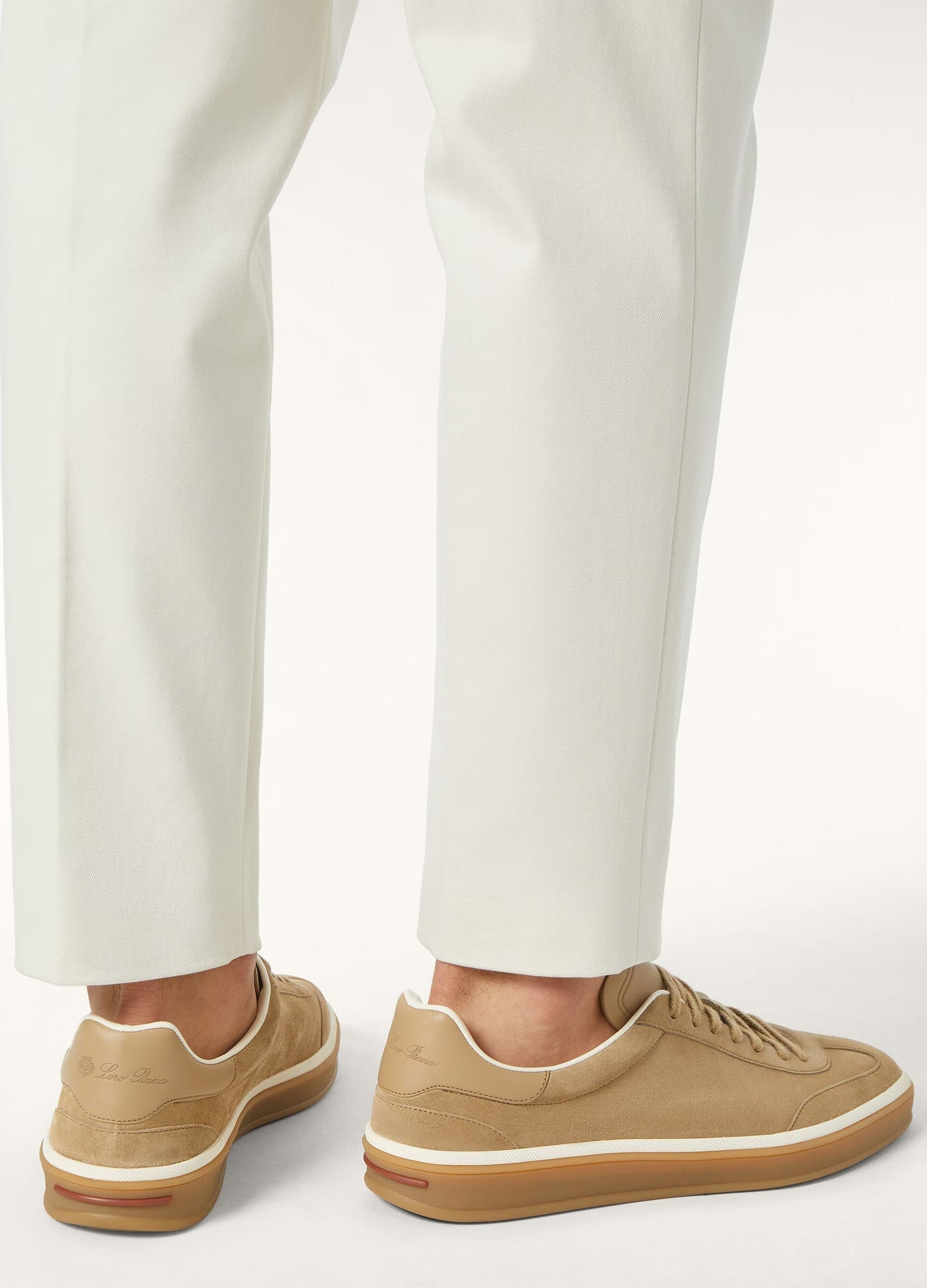 LP Walk Sneaker Suede Calf Split – Light Wood Smoke