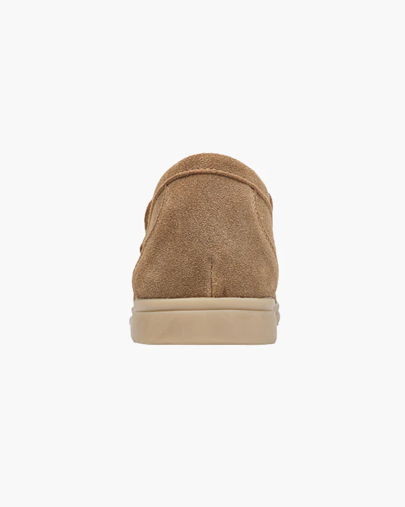 Suede Luxe Slip-Ons – Caramel