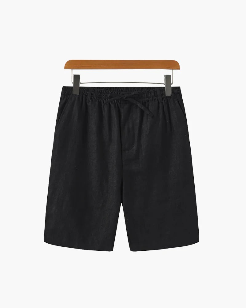 Linen Ease Shorts – Black