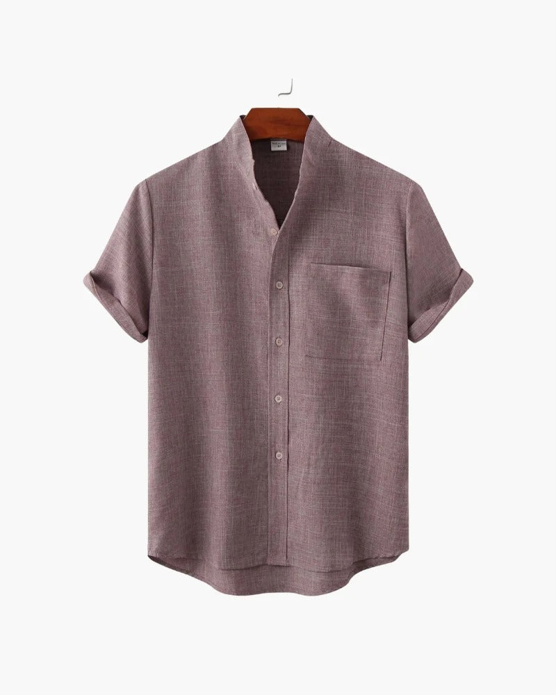 Mandarin Breeze Shirt – Purple