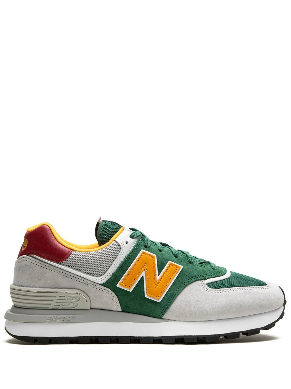 NB x yJW MAN 574 - Forest Green/Light Grey/Mustard Yellow