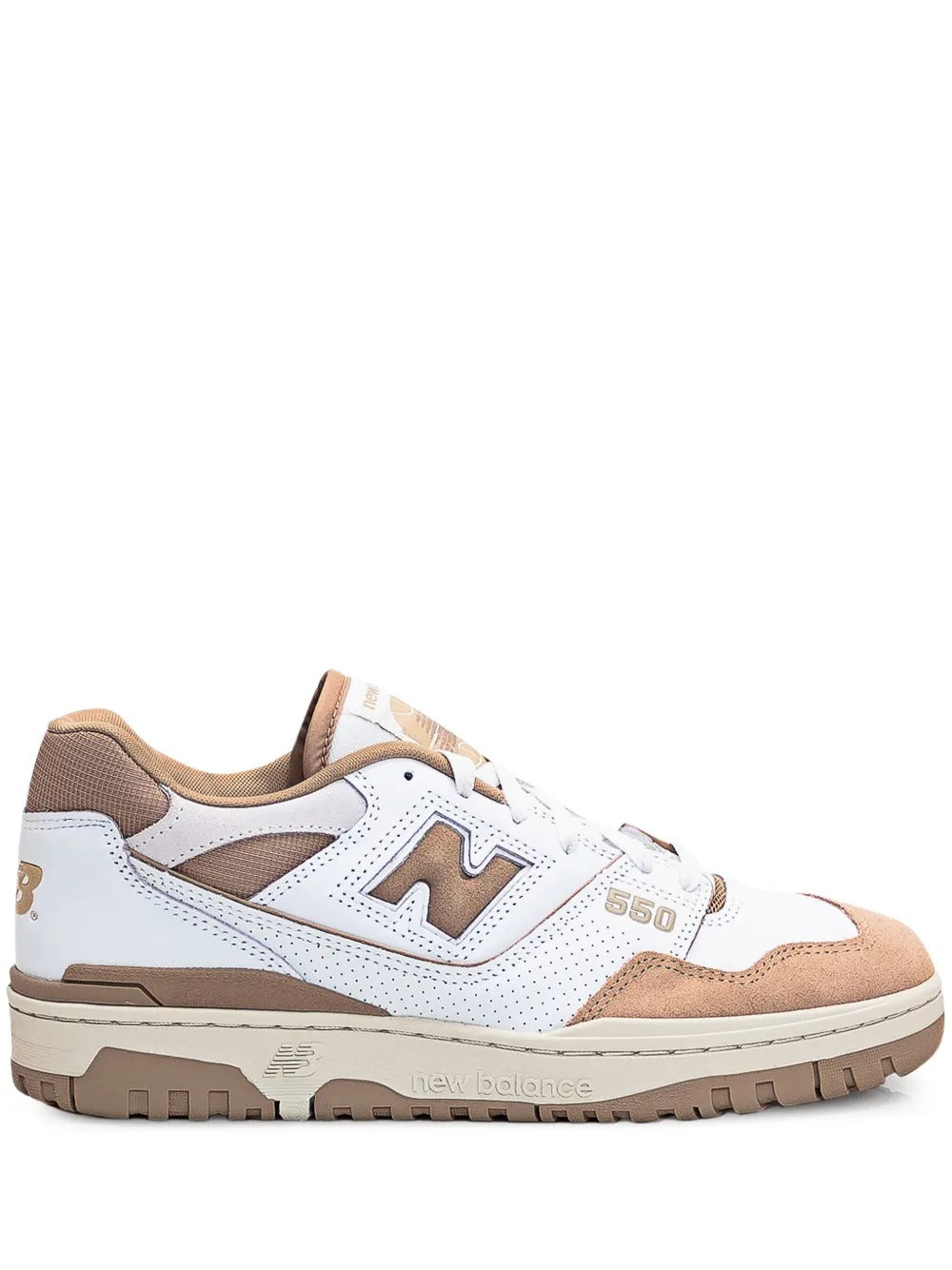NB 550 - White/Light Brown/Tan