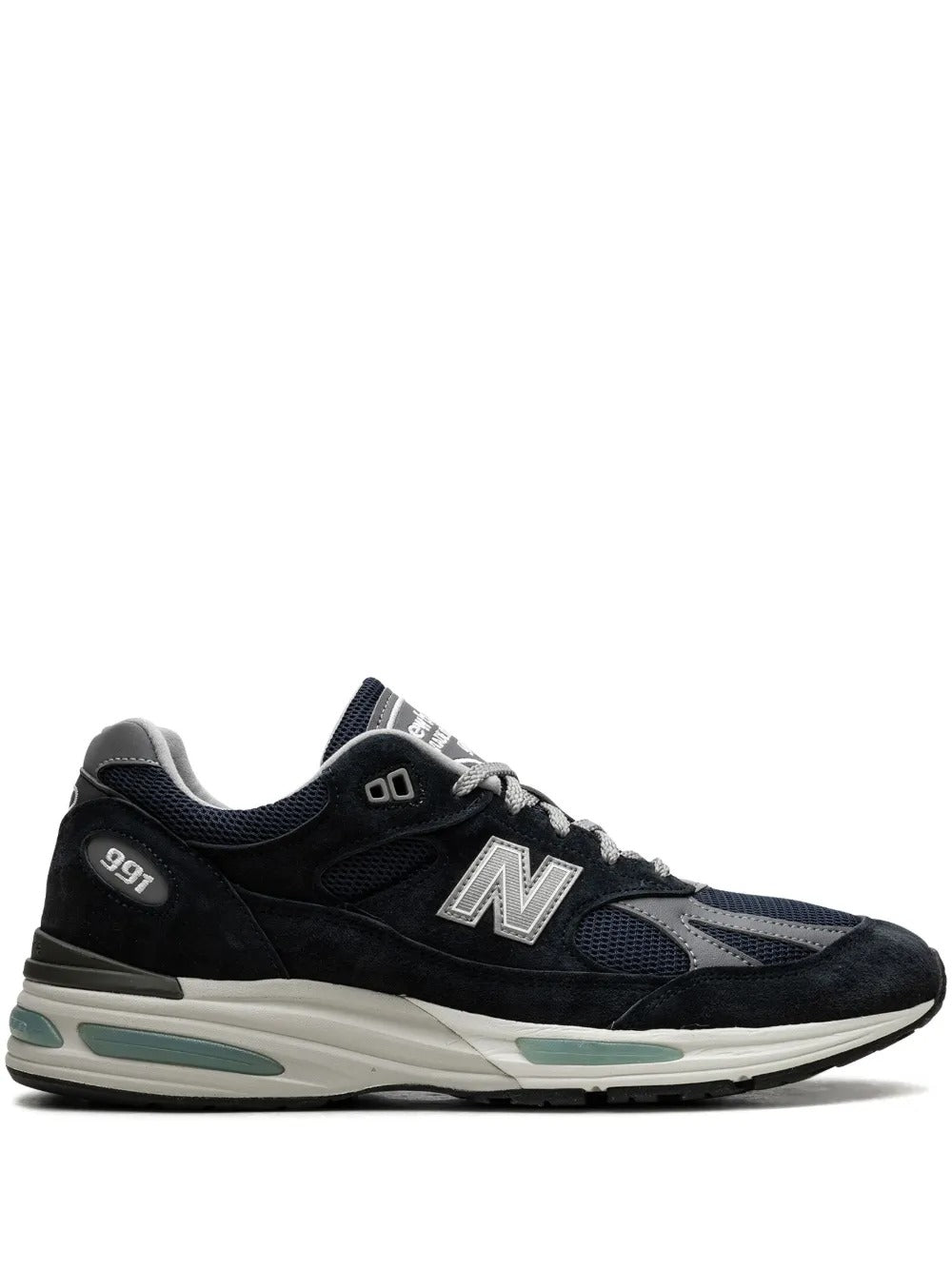 NB 991v2 - Navy Blue/Grey/Mint Green