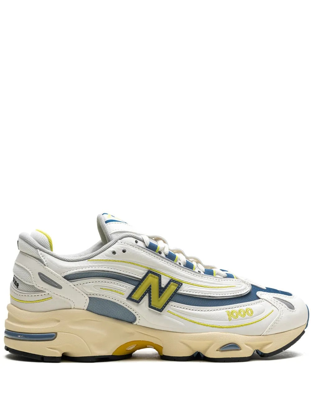 NB 1000 - White/Navy Blue/Pale Yellow