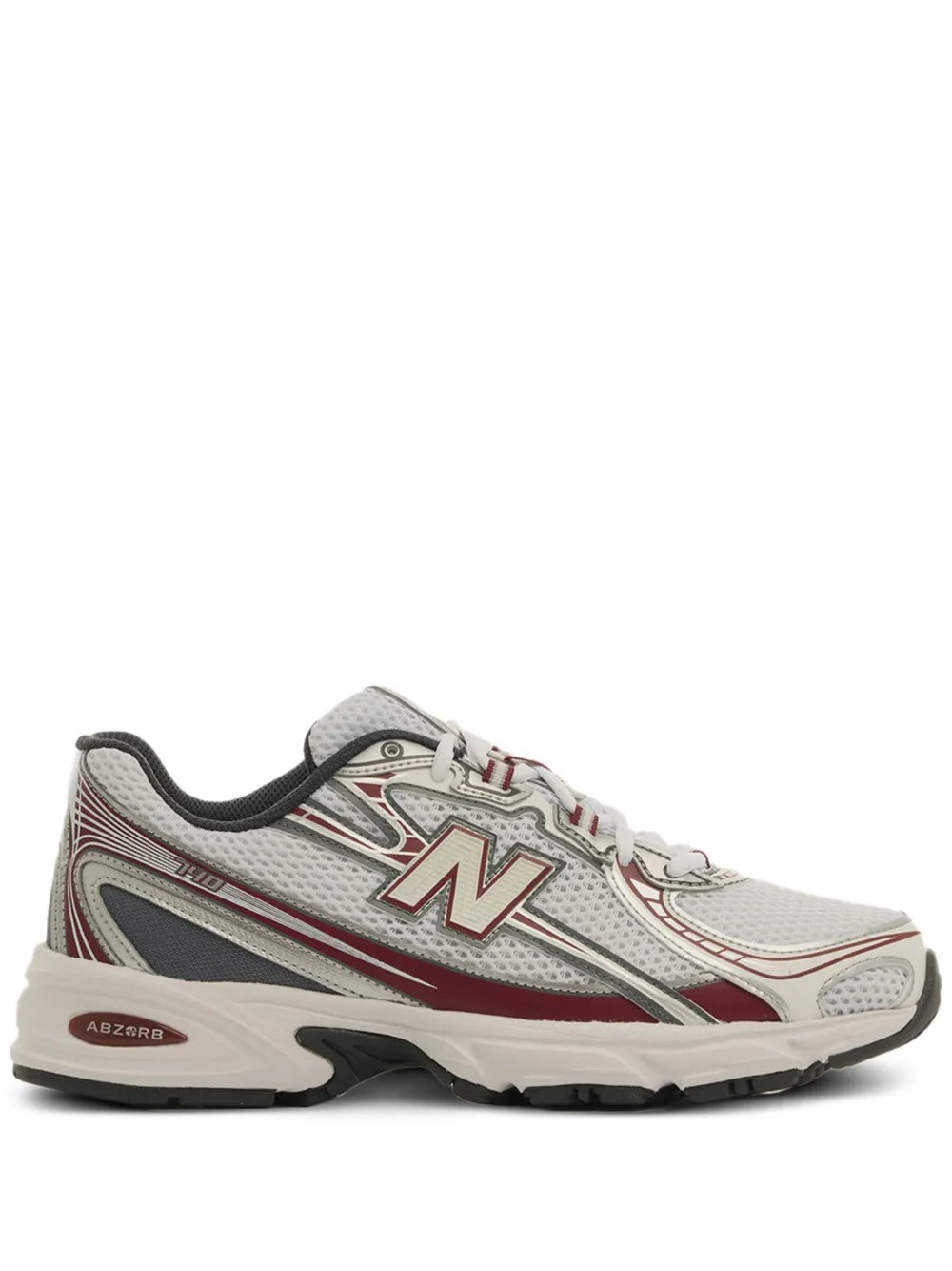 NB 740 - White/Grey/Burgundy