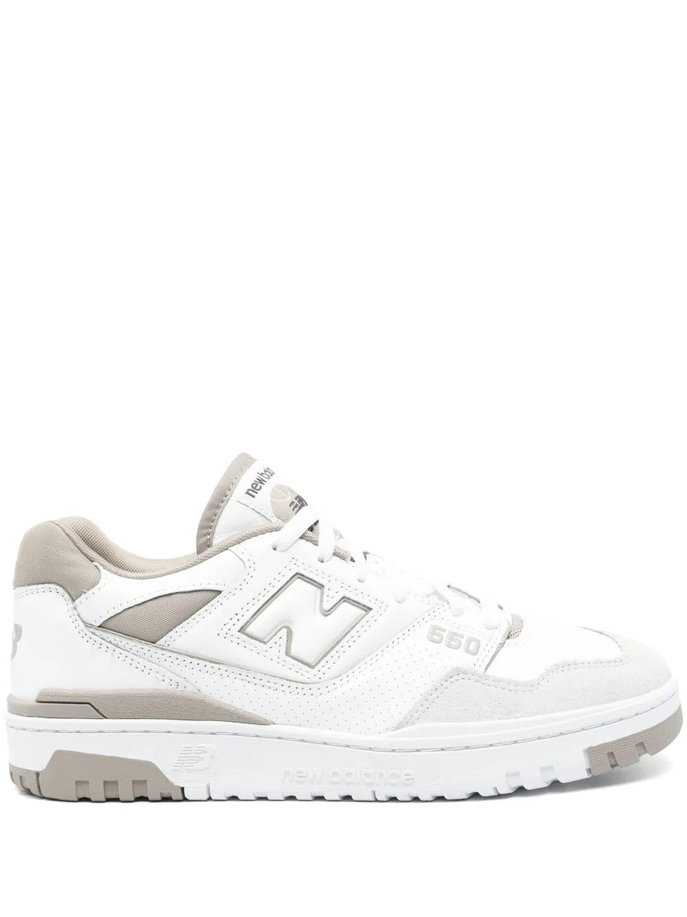NB 550 - White/Taupe/Beige