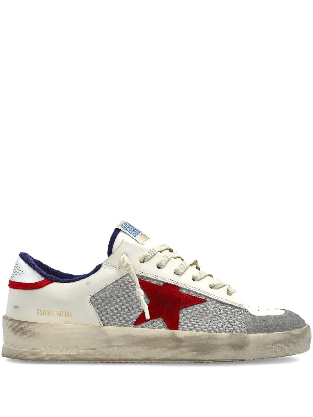 GGS Stardan Sneakers – Grey Mesh/Red Star