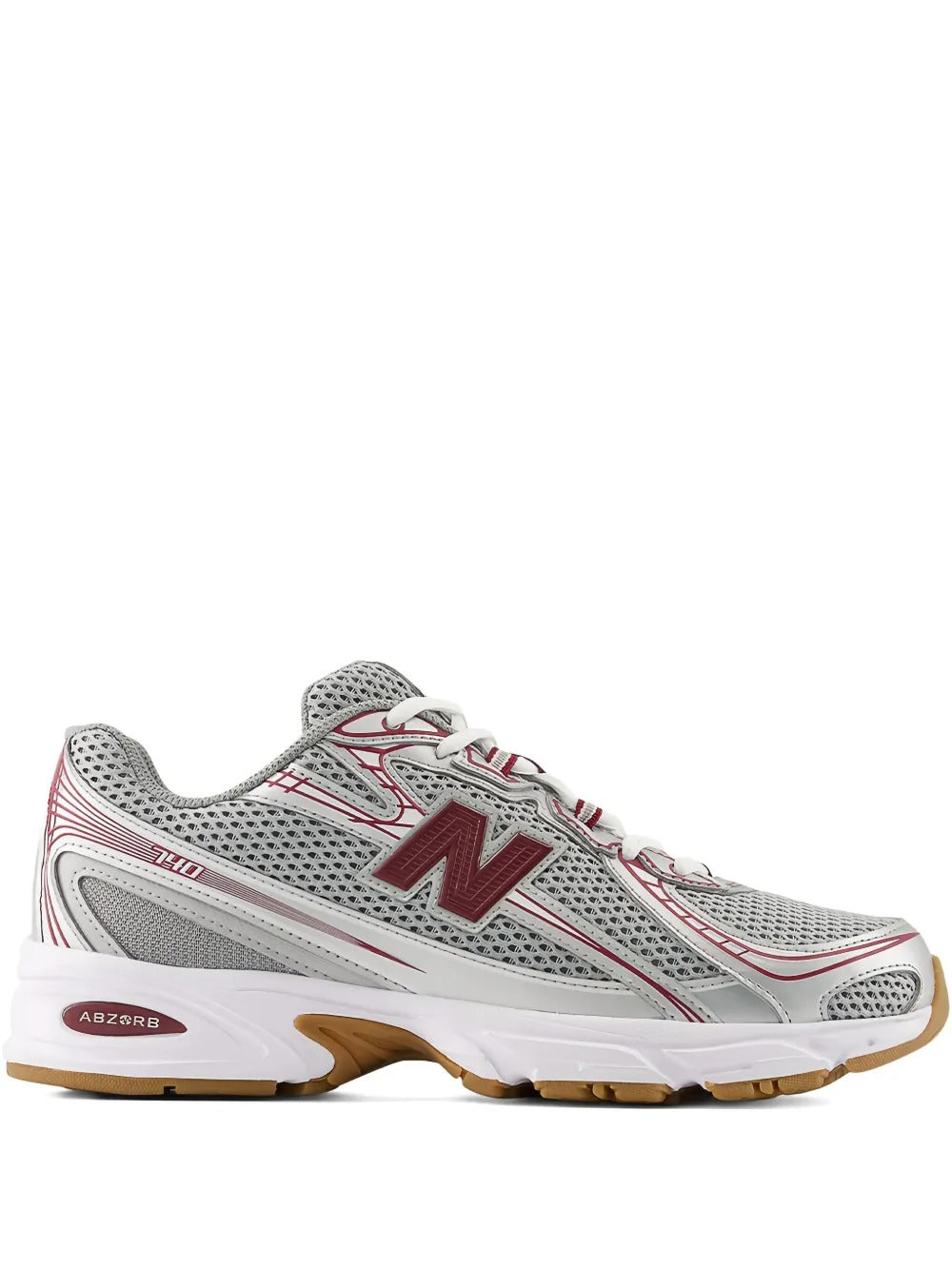 NB 740 - Silver/Burgundy/Grey