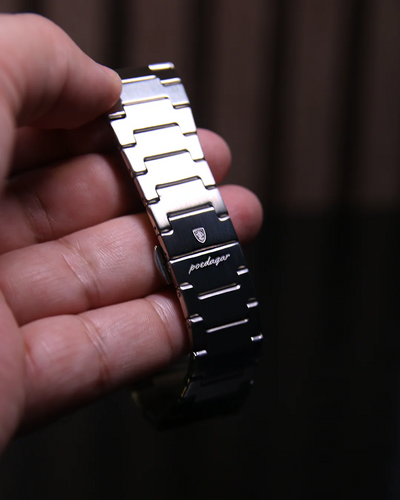 Mint Grid Steel Watch