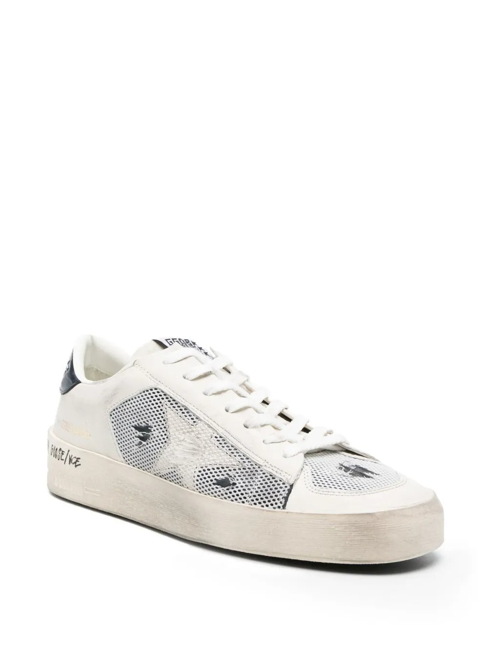 GGS Stardan Sneakers – White Leather/Navy Mesh