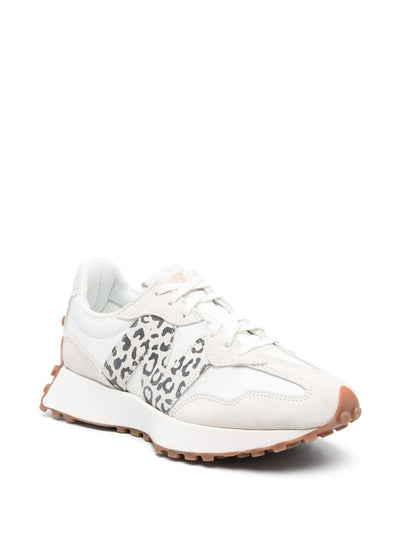 NB 327 - White/Light Beige/Leopard Print