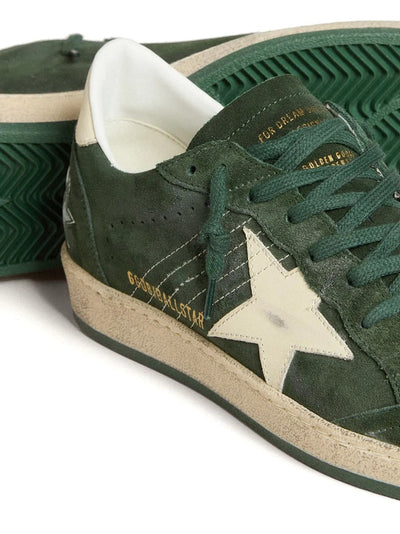 GGS Ball Star Sneakers – Dark Green Suede