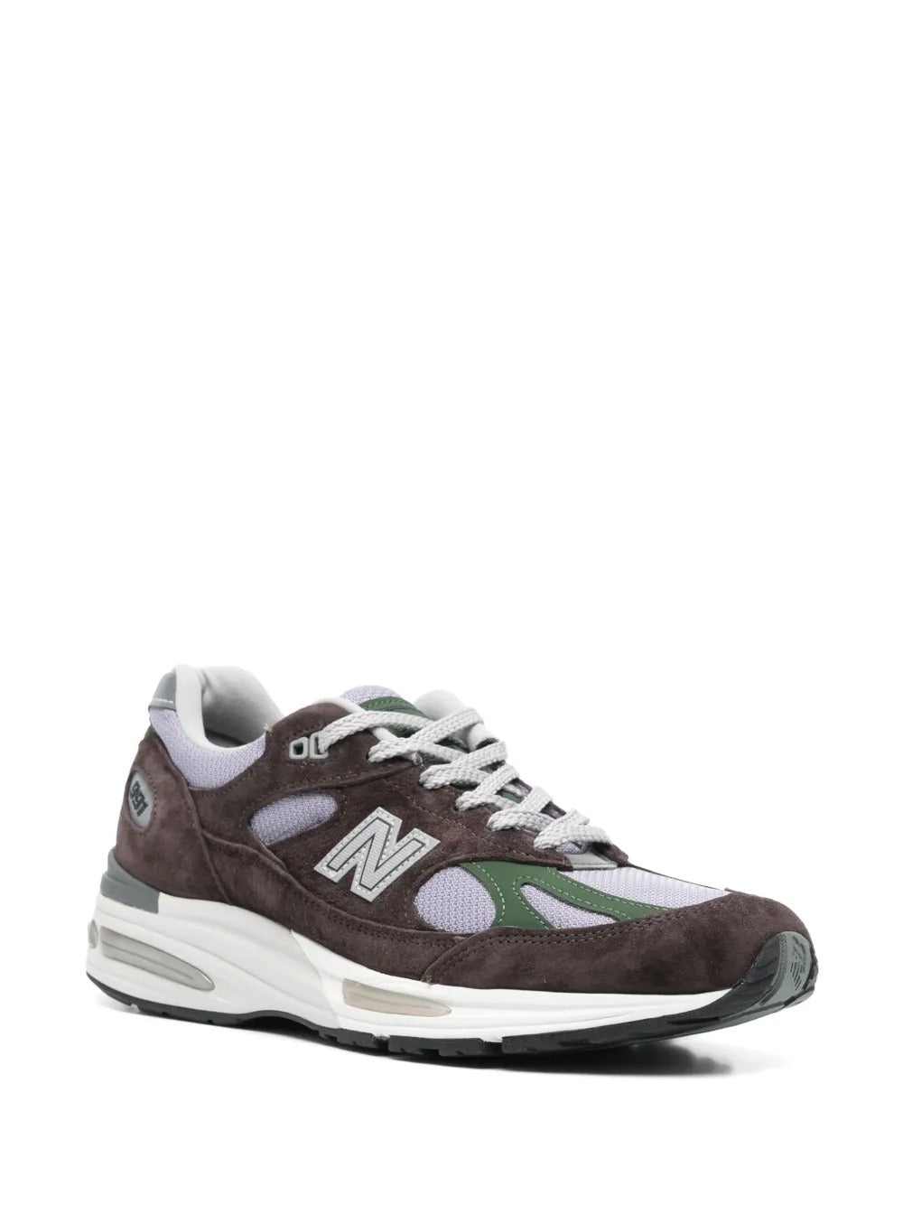 NB 991v2 - Dark Brown/Lavender/Forest Green