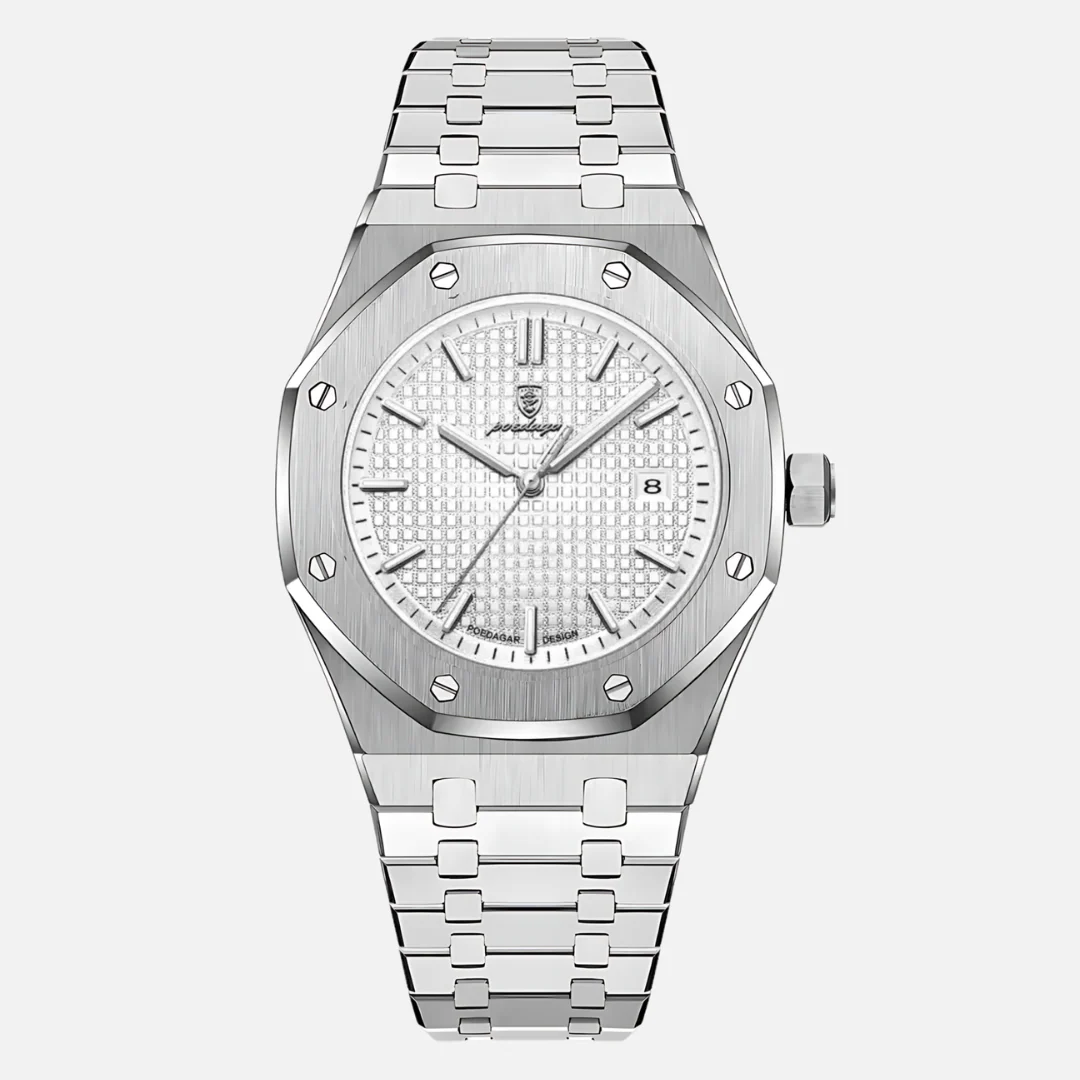 Octagon Steel Watch  – Black