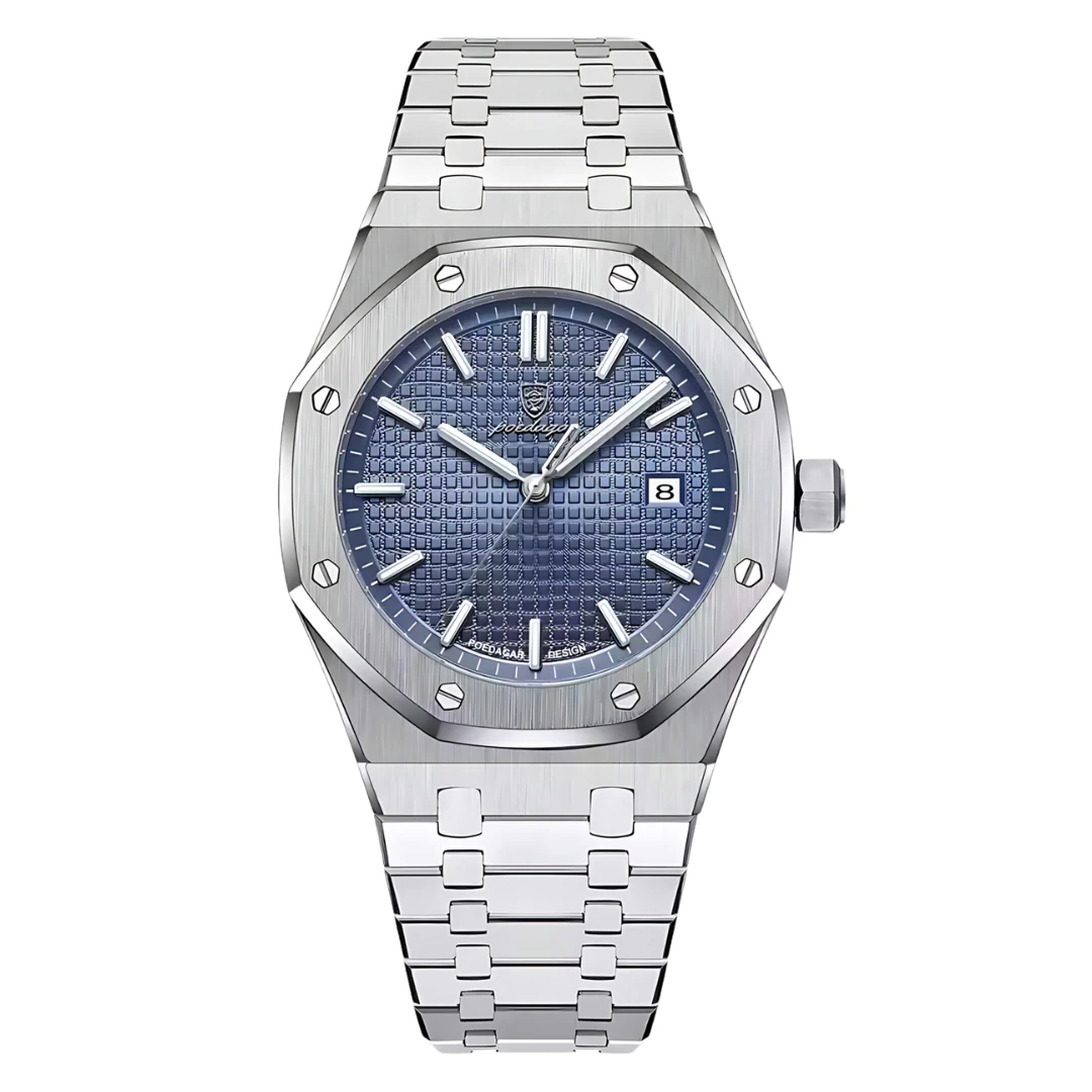 Octagon Steel Watch – Blue
