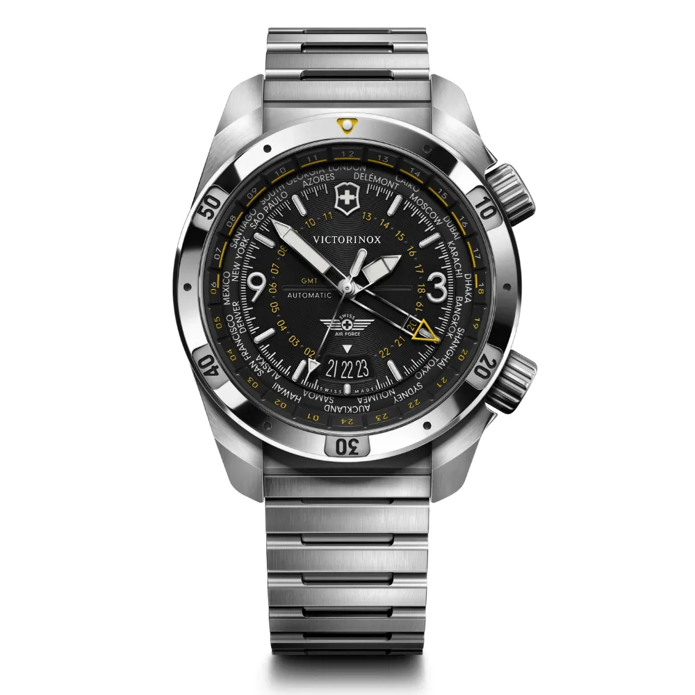 AeroMaster GMT Tactical Watch – Steel Edition