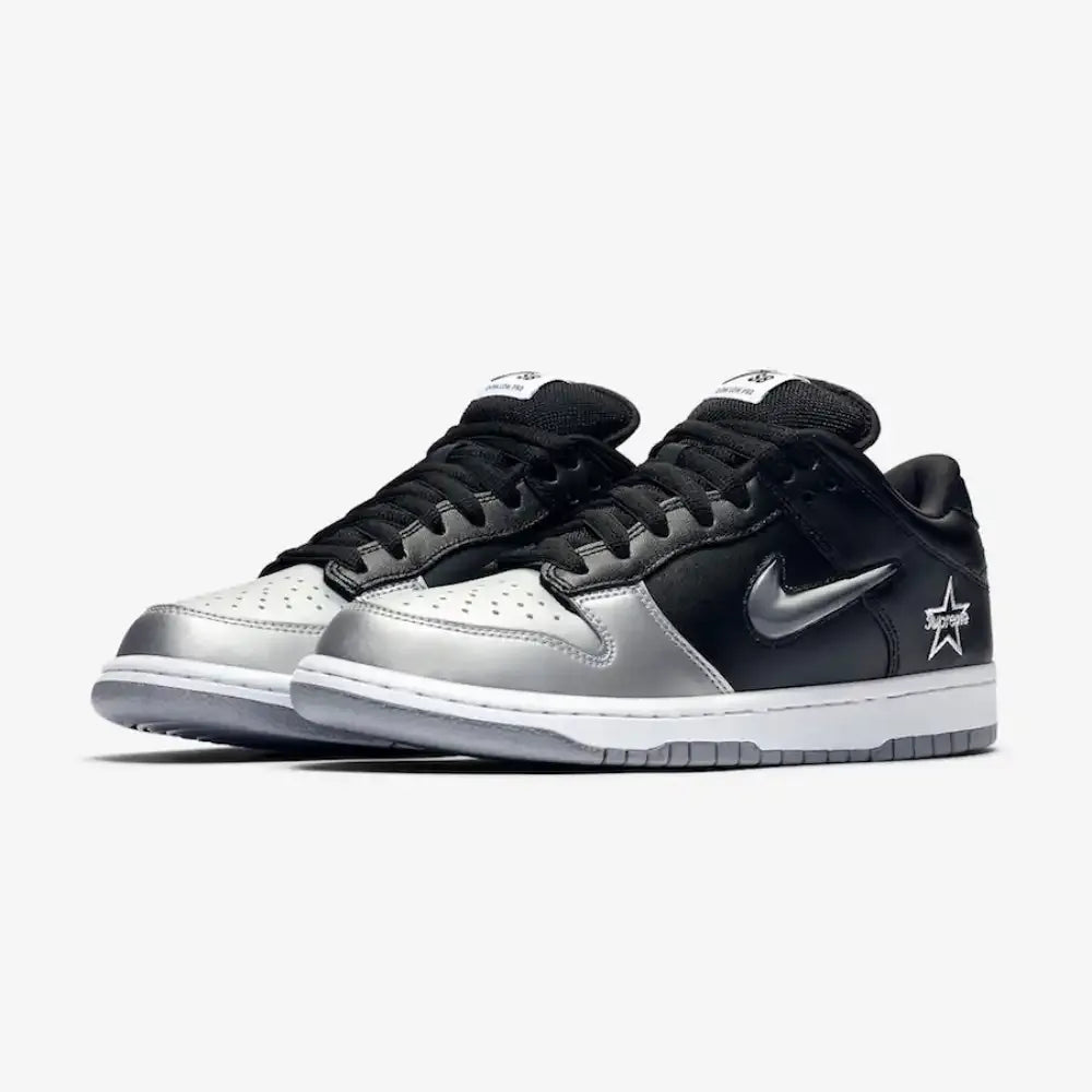SUP x NK SB Dunk Low QS Metallic Silver
